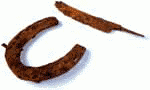 Mary Lyon Archive: Horseshoes from a pony Mary Lyon rode to school.