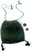 Mary Lyon Archive: Green velvet bag